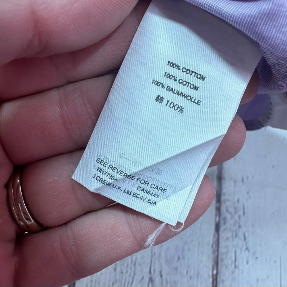 J. Crew ludlow 2 ply mens XL Light Purple Dress Shirt preppy office 100% cotton